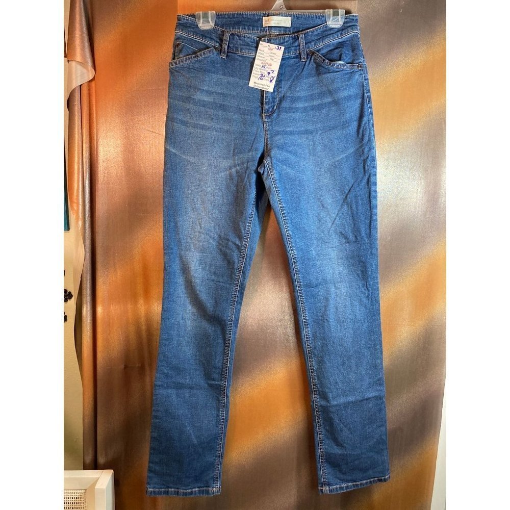 J. Jill Slim Leg Tried & True Skinny Leg Denim Jeans Mid Rise Blue Size 30 122